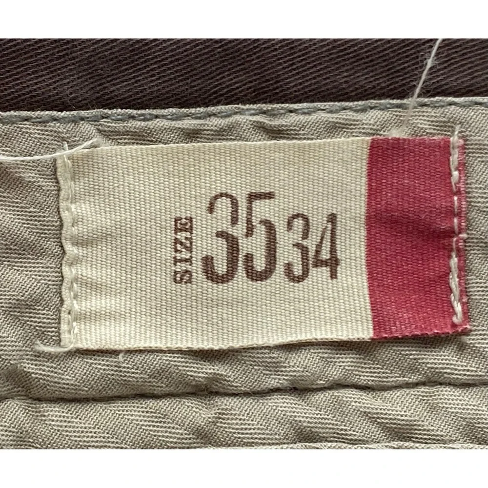 Gap Khakis Mens 35x34 Relaxed Fit Brown Cotton Chino Pants 410042-02-2 Spr 07‎